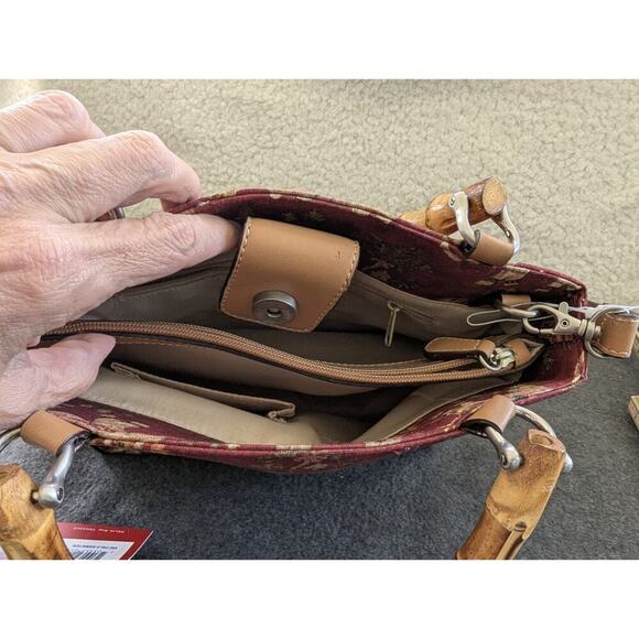 Elephant Print Handbag Purse shoulder bag Canvas Boho - Picture 8 of 11